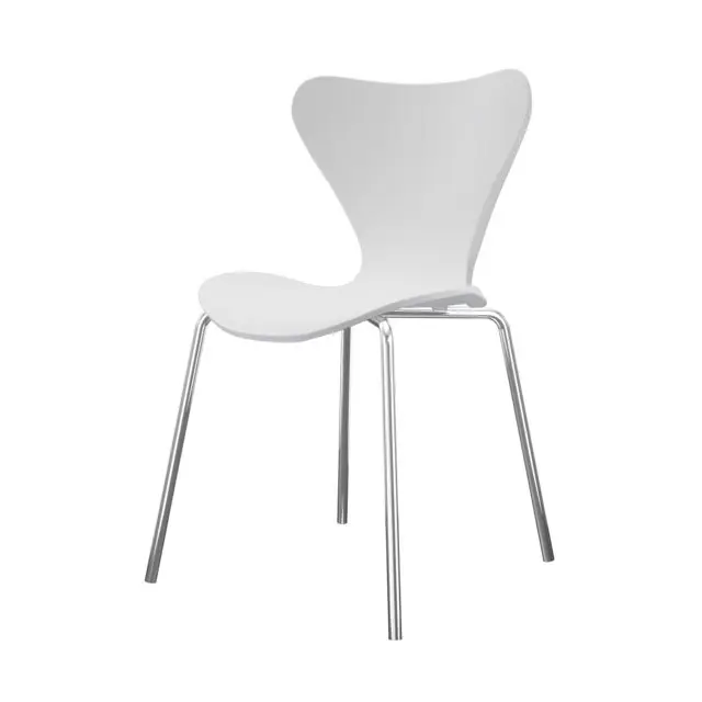 Cadeira Jacobsen Branca - Rental Brasil Locação de Móveis