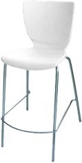 Aluguel de Banquetas Cromada Mono Branca Aluguel de Banquetas Bistro Cromada Mono Branca