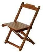 aluguel de cadeiras de madeira dobrável
