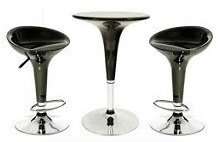 Aluguel de Mesas Bistro Bombo com Banqueta Pretas Aluguel de Mesas Bistro Bombo com Banquetas Pretas