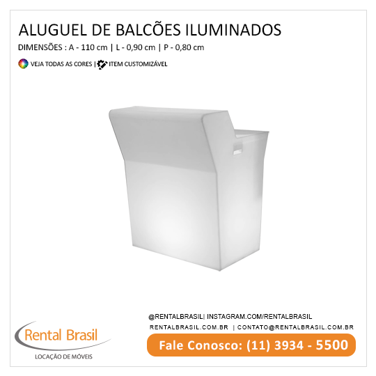 Aluguel de Balcões Iluminados Led Aluguel de Balcões Iluminados Led