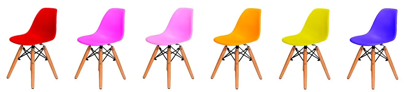 Cadeiras Charles Eames Eiffel de várias cores