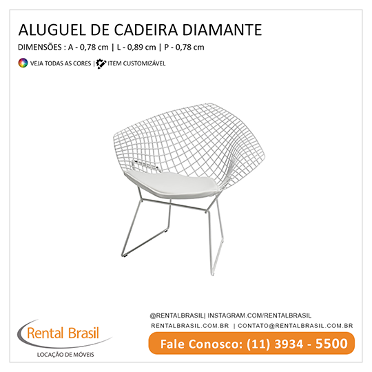 Aluguel de Cadeiras diamante Aluguel de Cadeiras diamante