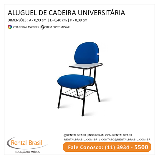 Aluguel de Cadeiras Universitárias Aluguel de Cadeiras Universitárias