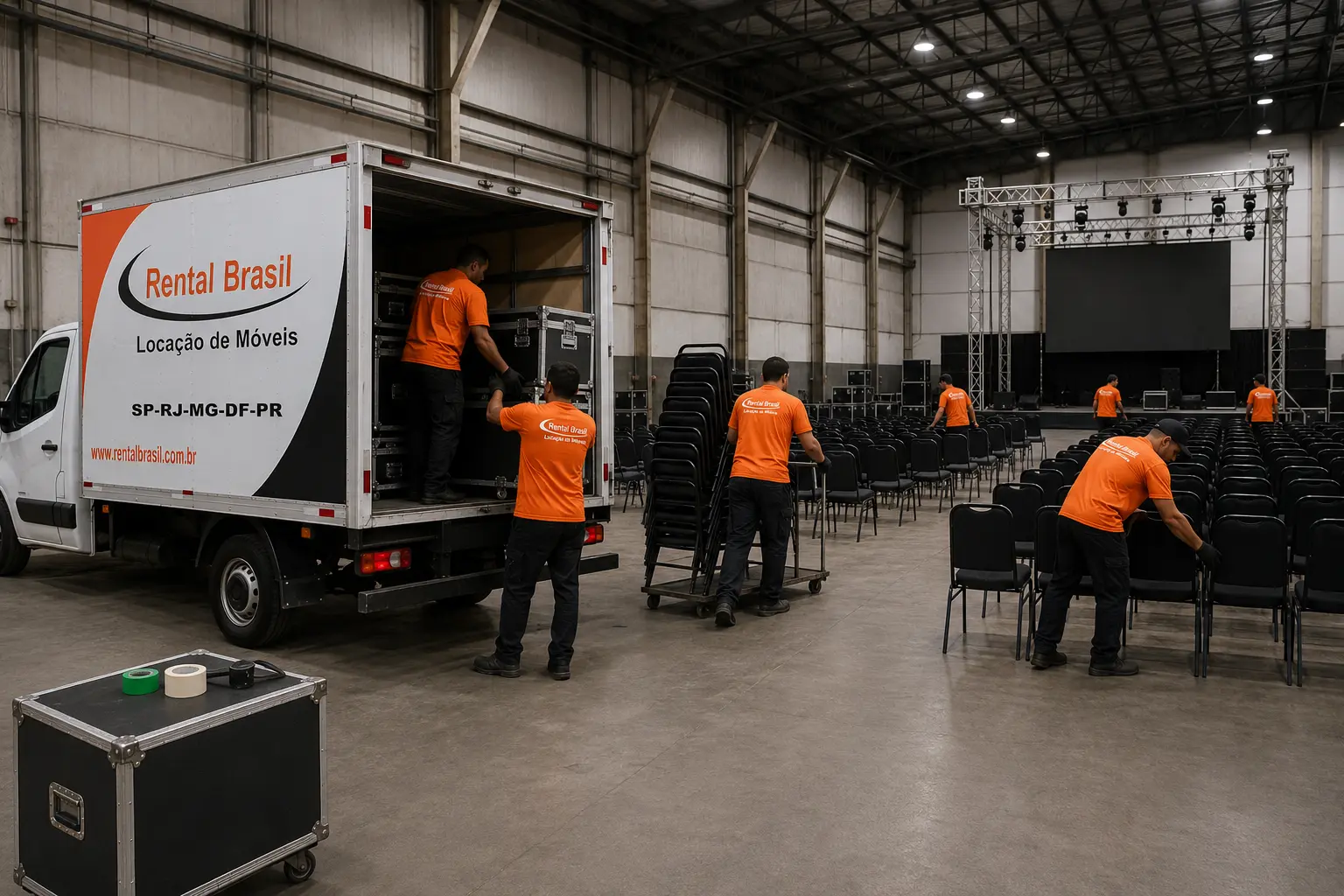 Logística de móveis para eventos sem falhas - Rental Brasil Locação de Móveis