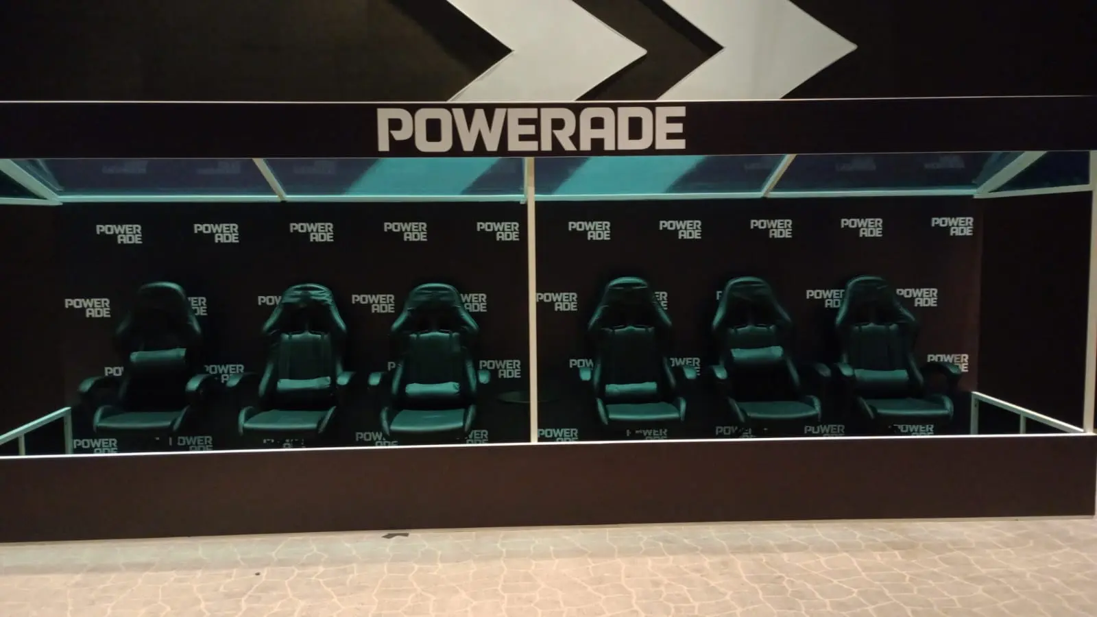 Cadeiras Gamer Pretas - Evento Powerade