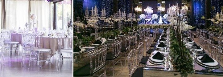 Locação de Cadeiras Dior Cristal para Festas e Eventos