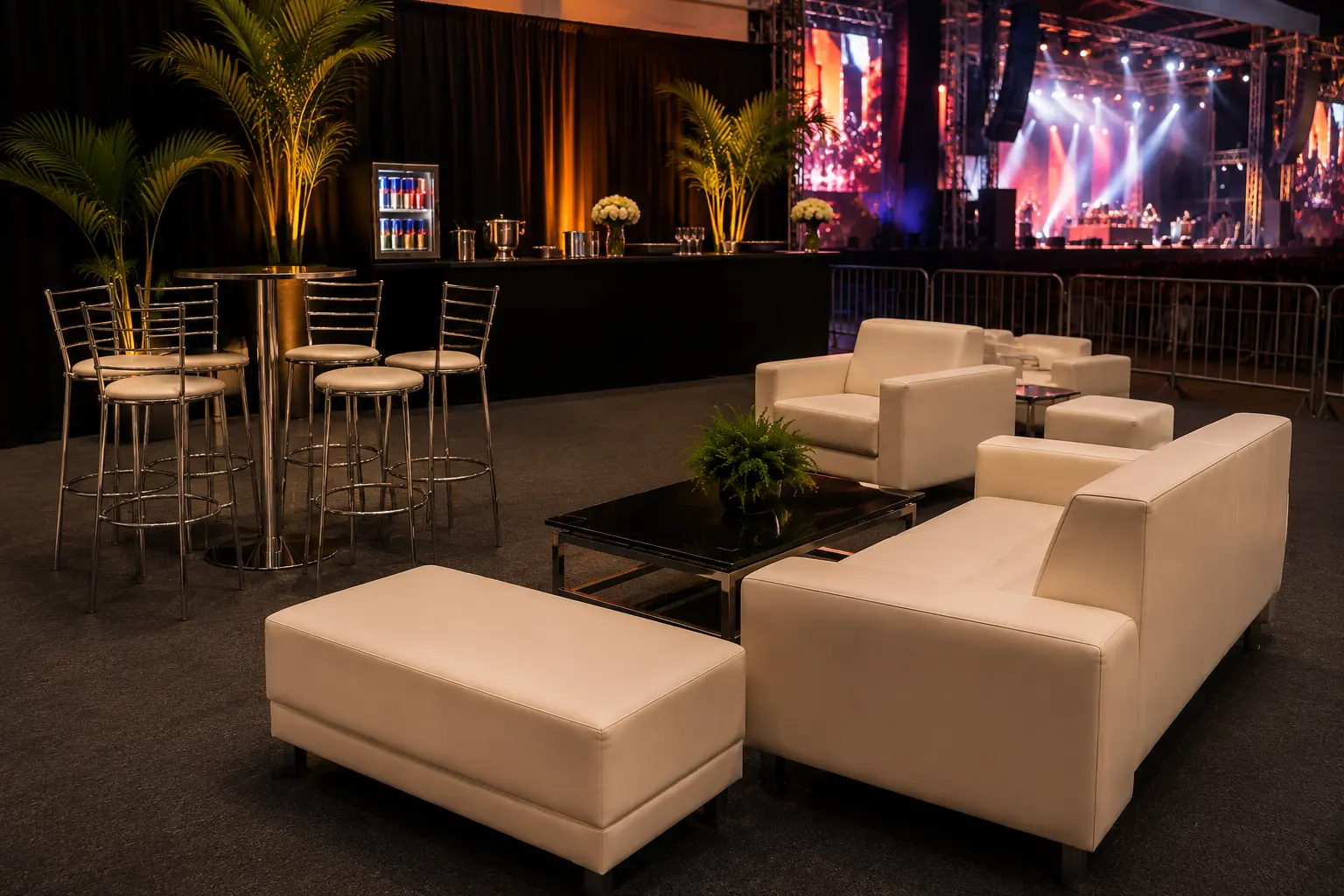 Aluguel de móveis para shows sem falhas - Rental Brasil Locação de Móveis