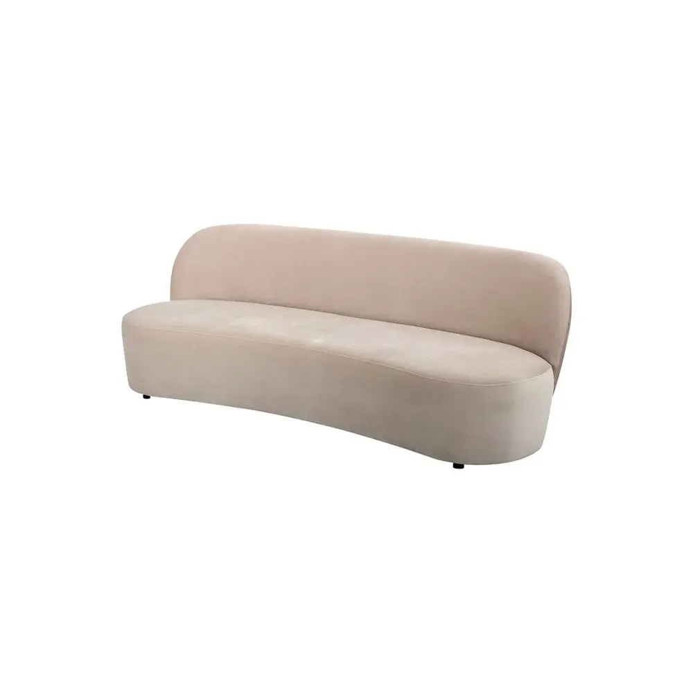 Sofá orgânico Sinuous bege para lounges